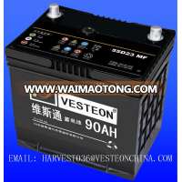 lead acid MF car battery N100L 12V100AH