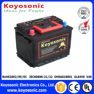 Good Starting Performance 12V 60ah Maintenance Free Auto Battery